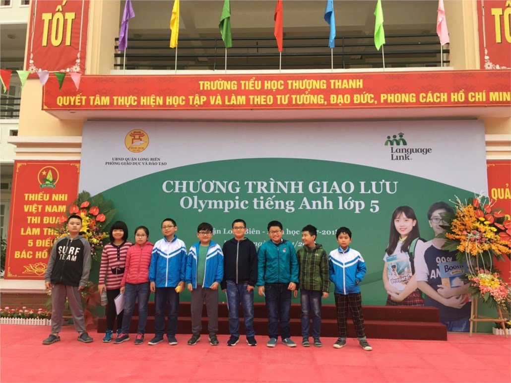 Học sinh TH Đô thị Sài Đồng tham dự cuộc thi Olympic tiếng Anh cấp Quận năm học 2017- 2018